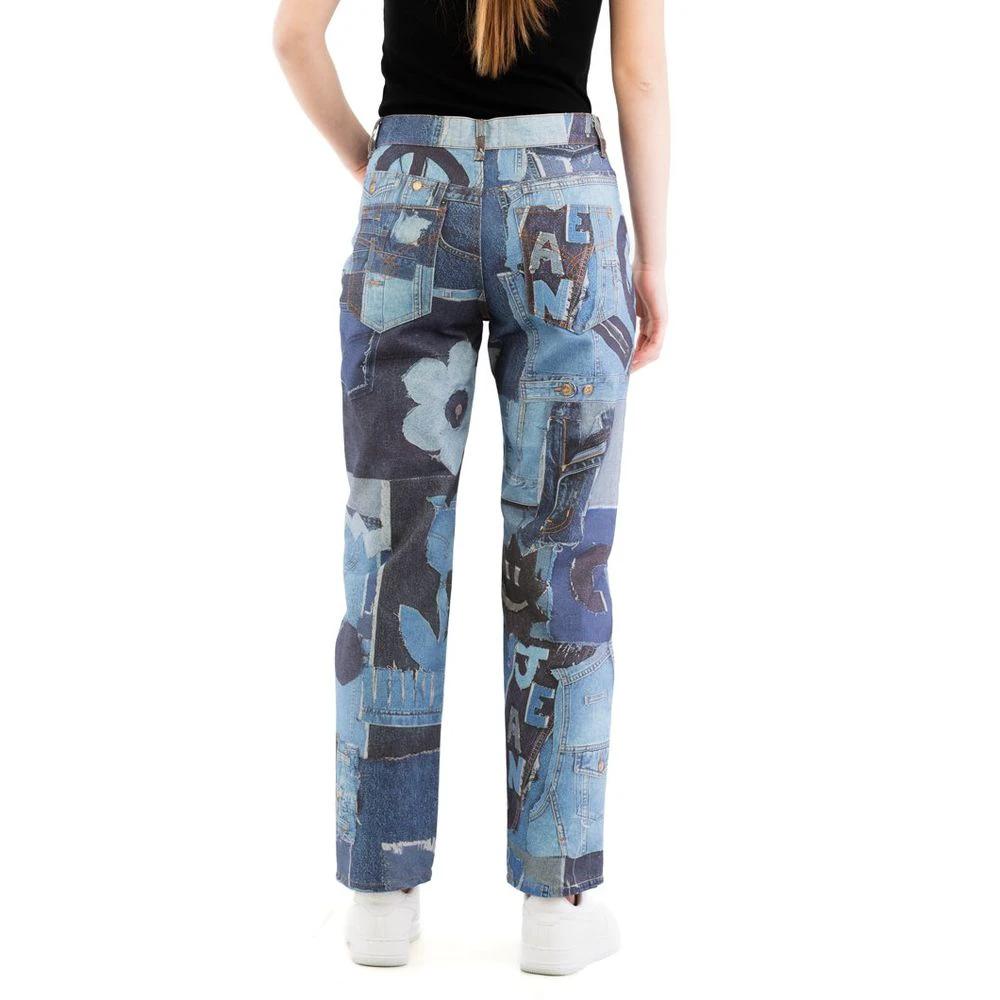 Moschino Multicolor Cotton Jeans Denim