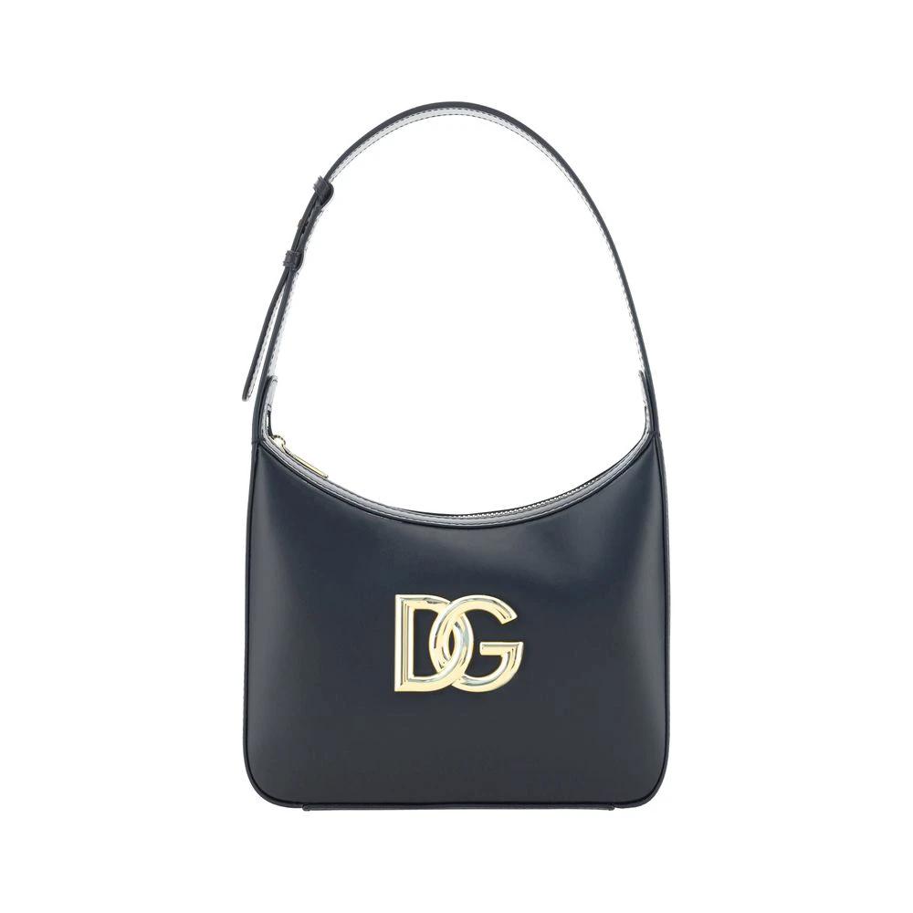 Dolce &amp; Gabbana Sample Sale Dolce &amp; Gabbana Black Calf Leather Bos Taurus Shoulder Bag - | Designer outlet