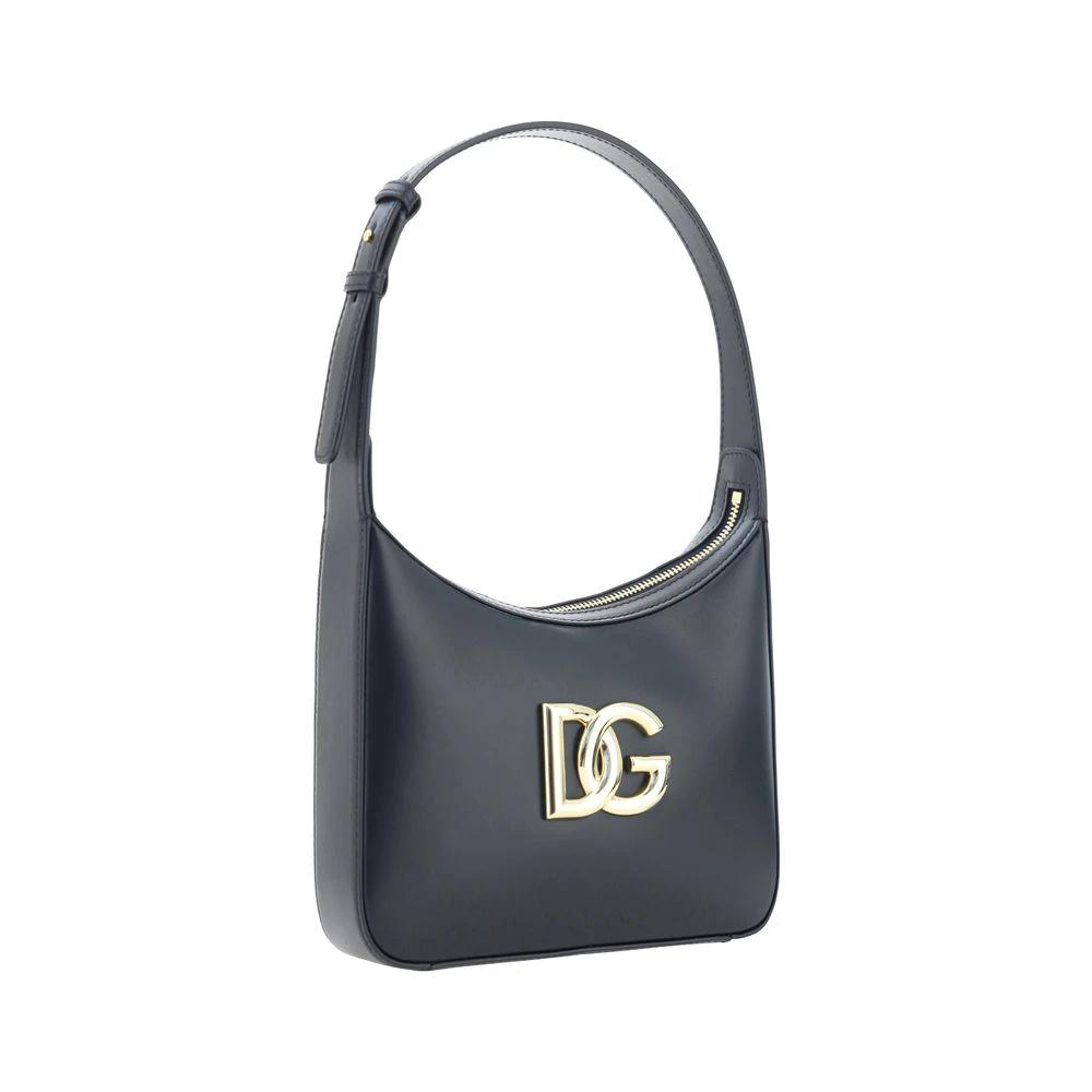 Dolce &amp; Gabbana Sample Sale Dolce &amp; Gabbana Black Calf Leather Bos Taurus Shoulder Bag - | Designer outlet