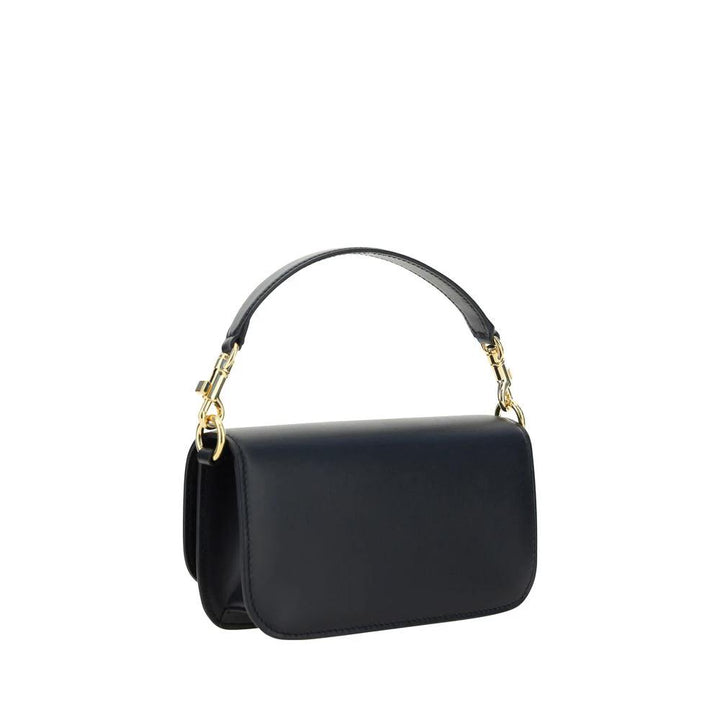 Dolce & Gabbana Black Calf Leather Bos Taurus Handbag