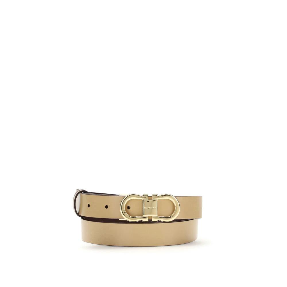 Ferragamo Sample Sale Ferragamo Beige Calf Leather Bos Taurus Regular Belt - | Designer outlet