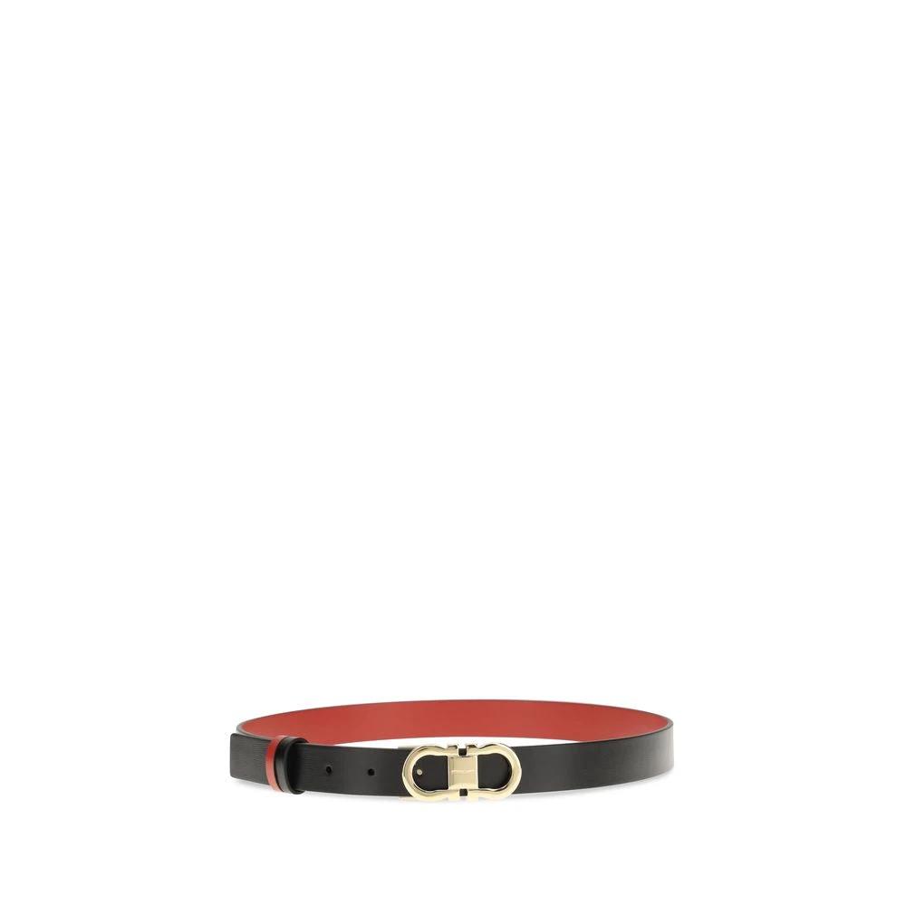 Ferragamo Sample Sale Ferragamo Black Calf Leather Bos Taurus Regular Belt - | Designer outlet