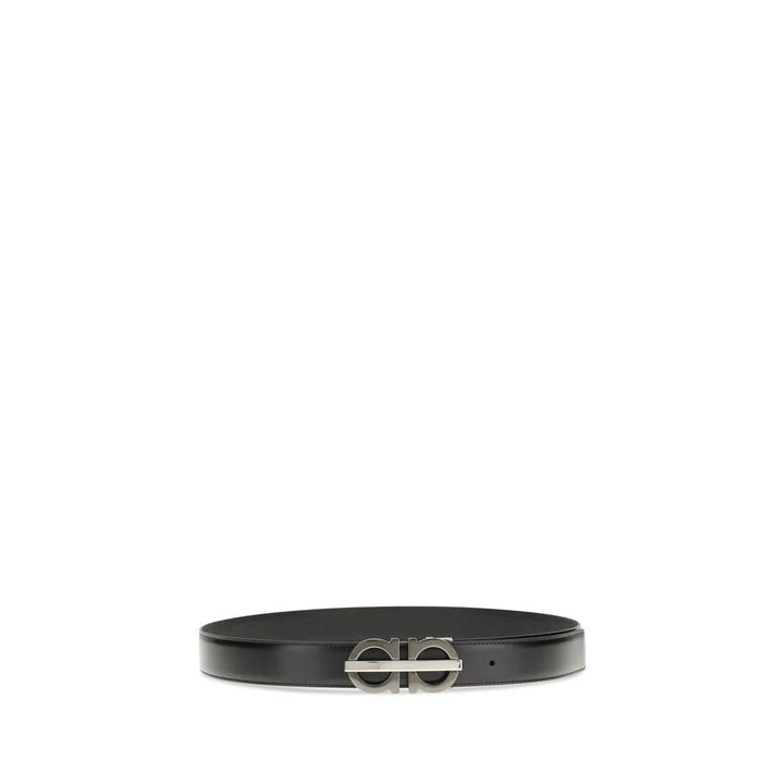 Ferragamo Sample Sale Ferragamo Black Calf Leather Bos Taurus Regular Belt - | Designer outlet