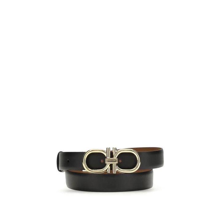 Ferragamo Sample Sale Ferragamo Black Calf Leather Bos Taurus Regular Belt - | Designer outlet