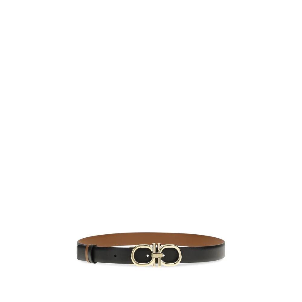 Ferragamo Sample Sale Ferragamo Black Calf Leather Bos Taurus Regular Belt - | Designer outlet