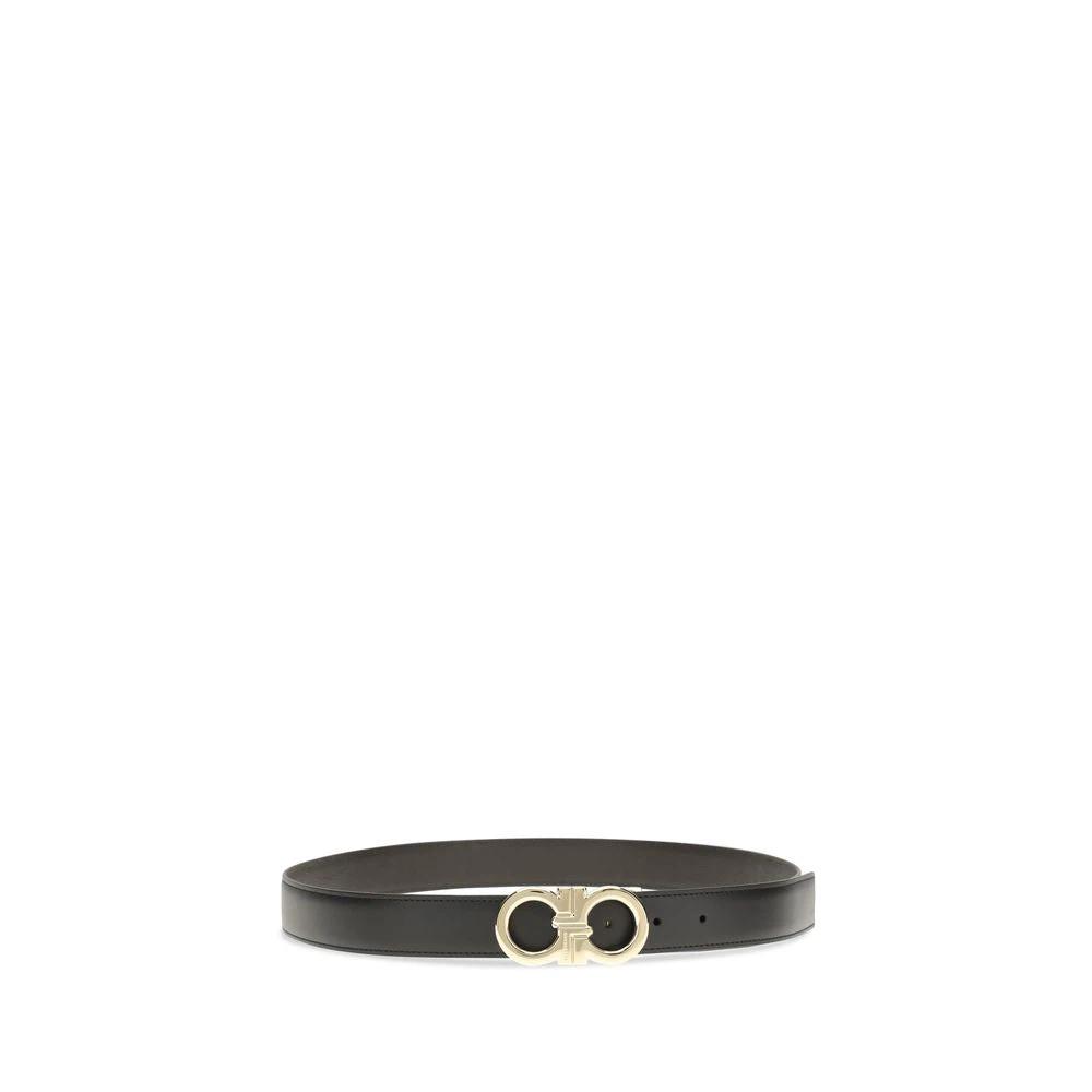 Ferragamo Sample Sale Ferragamo Black Calf Leather Bos Taurus Regular Belt - | Designer outlet