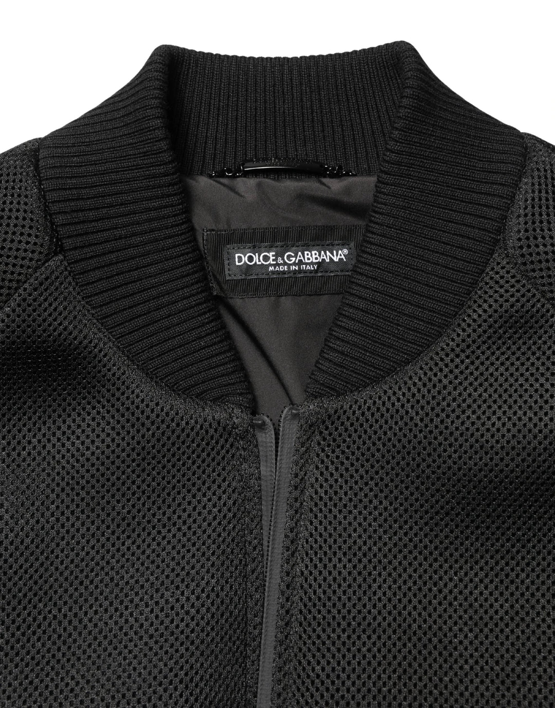 Dolce &amp; Gabbana Sample Sale Dolce &amp; Gabbana Men Black Nylon Full Zip Bomber Jacket - | Designer outlet
