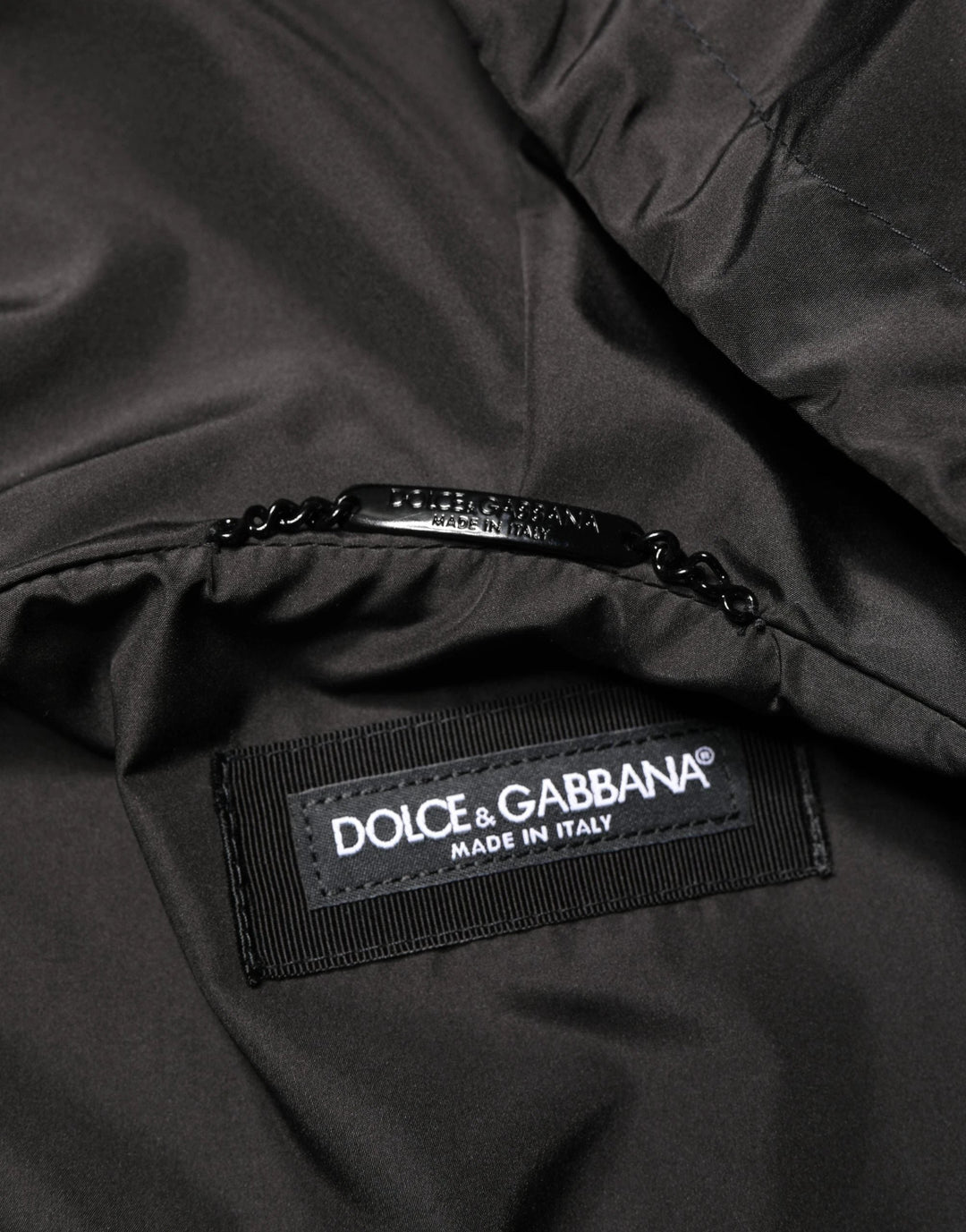 Dolce &amp; Gabbana Sample Sale Dolce &amp; Gabbana Men Black Hooded Full Zip Bomber Jacket - | Designer outlet