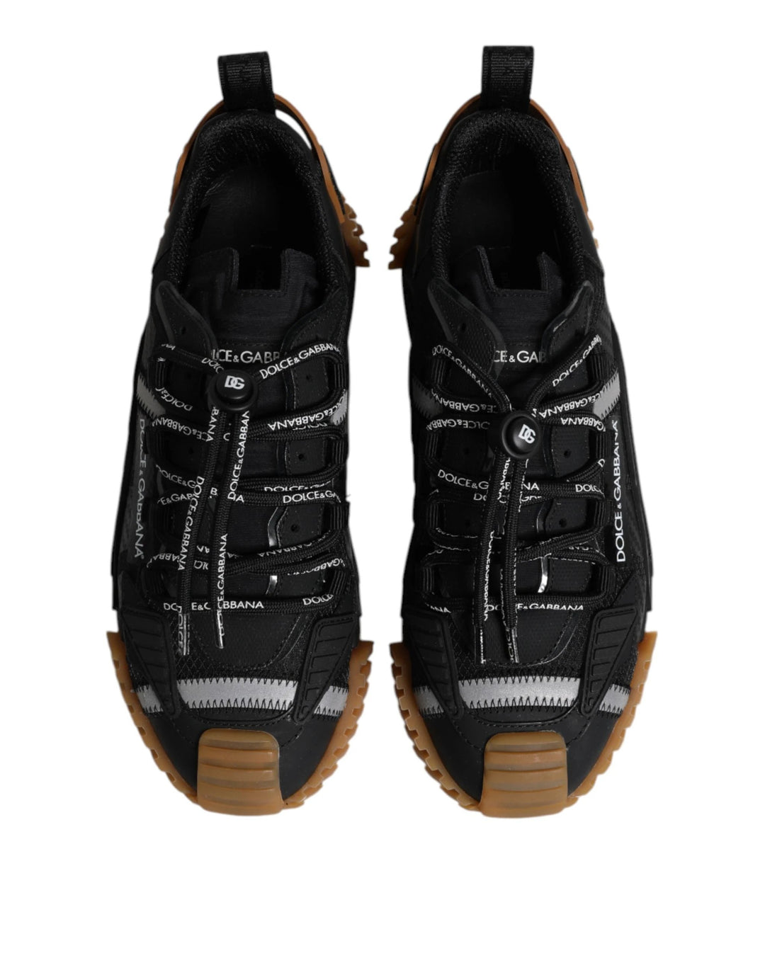 Dolce &amp; Gabbana Sample Sale Dolce &amp; Gabbana Black Logo Lace Up Low Top NS1 Sneakers Shoes - | Designer outlet