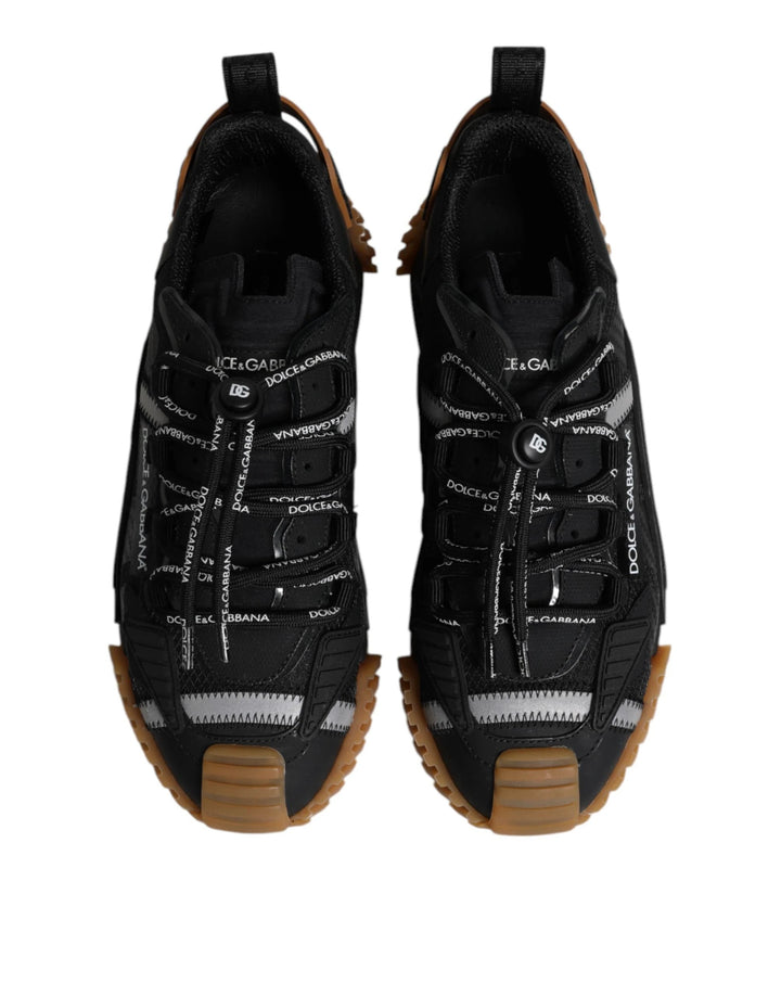 Dolce &amp; Gabbana Sample Sale Dolce &amp; Gabbana Black Logo Lace Up Low Top NS1 Sneakers Shoes - | Designer outlet