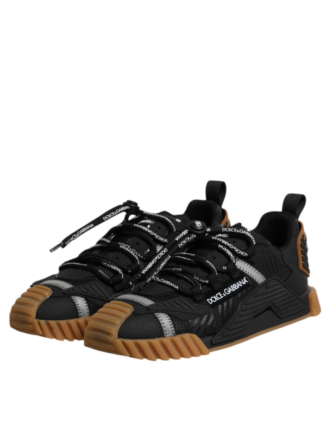 Dolce &amp; Gabbana Sample Sale Dolce &amp; Gabbana Black Logo Lace Up Low Top NS1 Sneakers Shoes - | Designer outlet