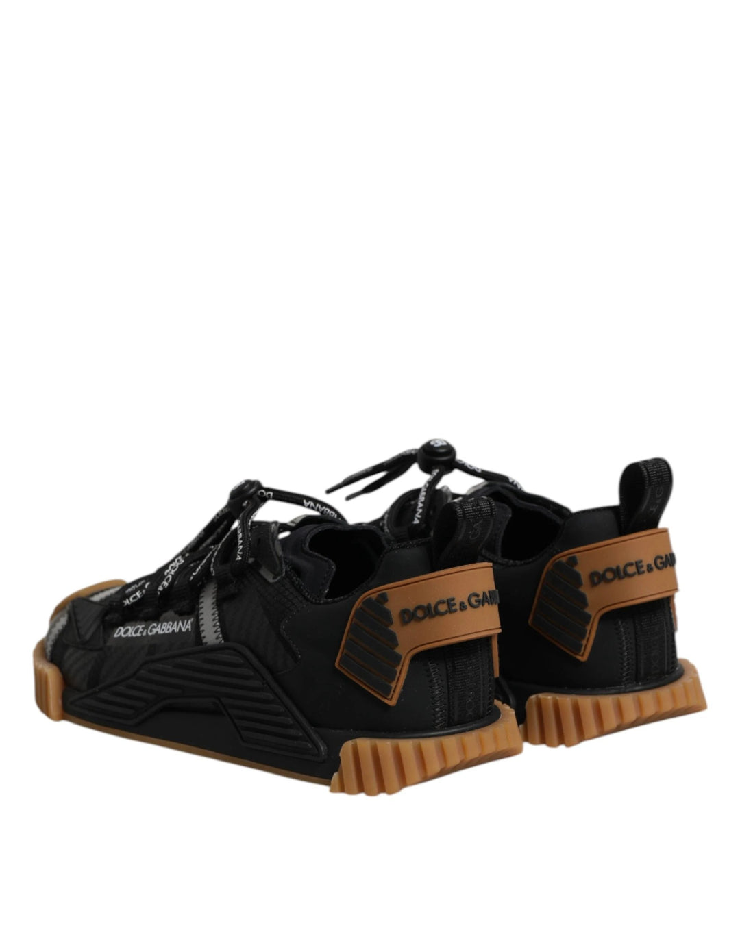 Dolce &amp; Gabbana Sample Sale Dolce &amp; Gabbana Black Logo Lace Up Low Top NS1 Sneakers Shoes - | Designer outlet