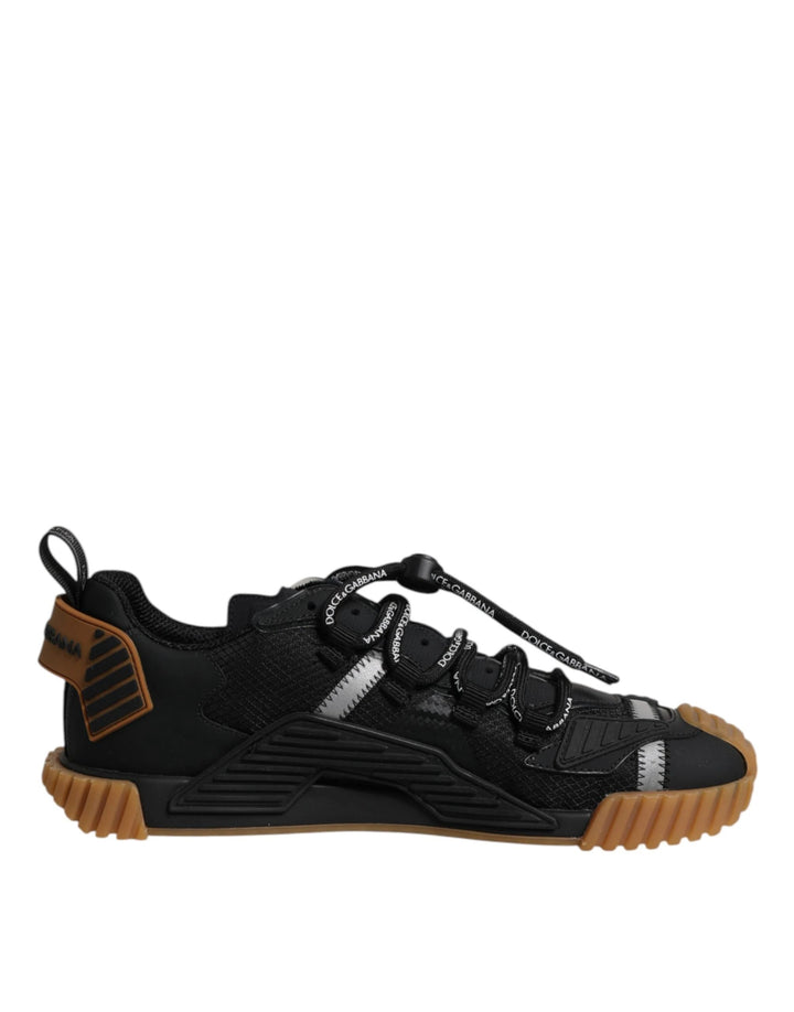 Dolce &amp; Gabbana Sample Sale Dolce &amp; Gabbana Black Logo Lace Up Low Top NS1 Sneakers Shoes - | Designer outlet