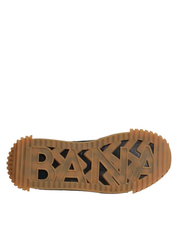 Dolce &amp; Gabbana Sample Sale Dolce &amp; Gabbana Black Logo Lace Up Low Top NS1 Sneakers Shoes - | Designer outlet