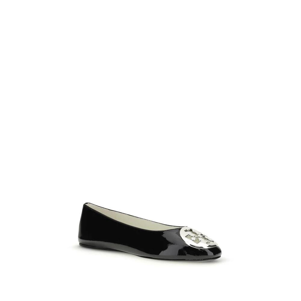 Tory Burch Sample Sale Tory Burch Black Calf Leather Bos Taurus Ballet Flats - | Designer outlet