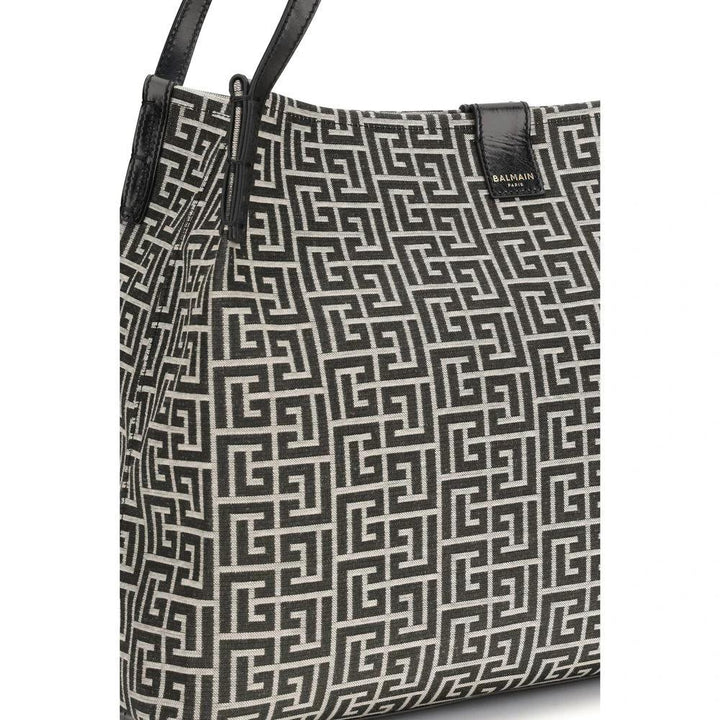 Balmain Sample Sale Balmain Black Cotton Shoulder Bag - | Designer outlet