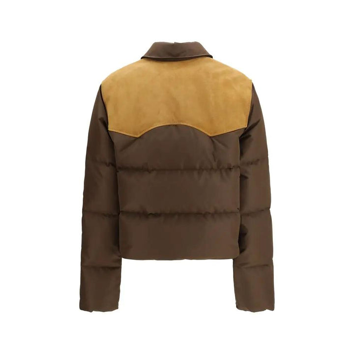 Miu Miu Brown Recycled Polyester Full-Length Jacket