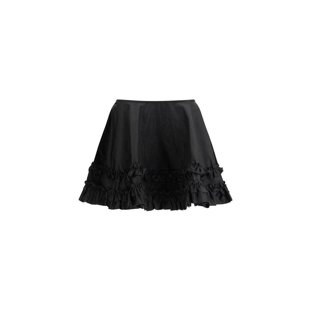 Ganni Sample Sale Ganni Black Recycled Polyamide Mini Skirt - | Designer outlet