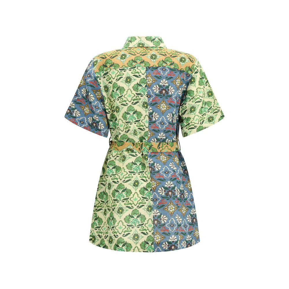 Alemais Sample Sale Alemais Multicolor Linen Casual Dress - | Designer outlet