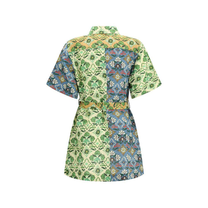 Alemais Sample Sale Alemais Multicolor Linen Casual Dress - | Designer outlet