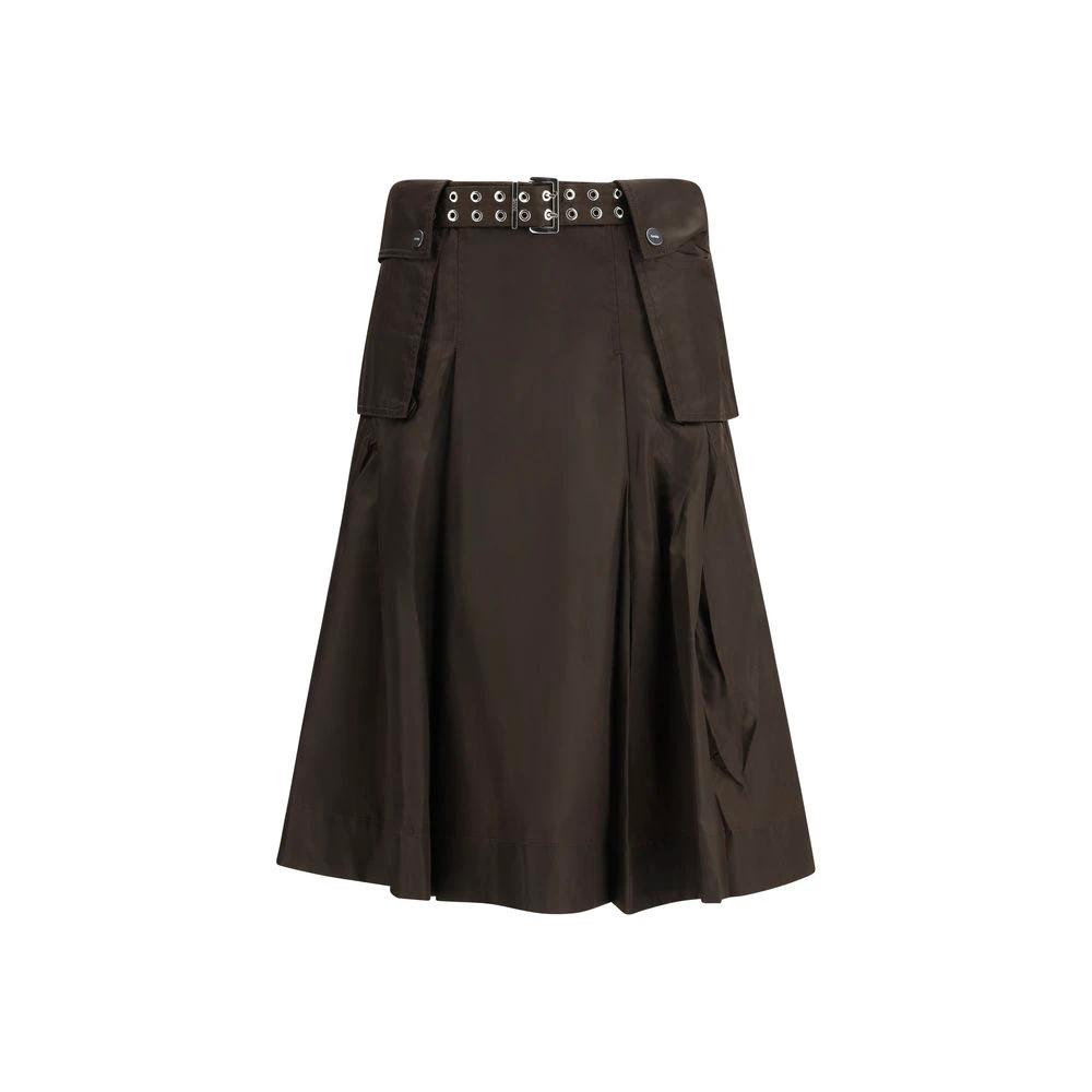 Ganni Sample Sale Ganni Brown Recycled Polyamide Long Skirt - | Designer outlet