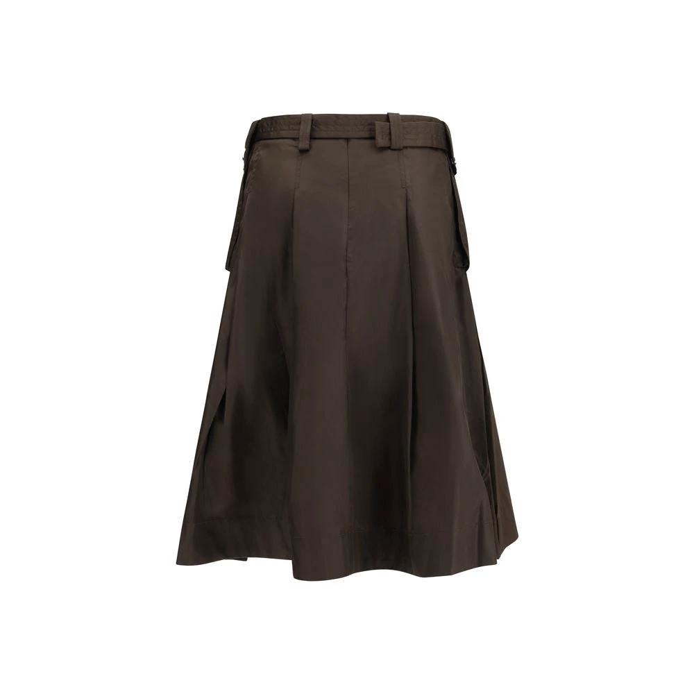 Ganni Sample Sale Ganni Brown Recycled Polyamide Long Skirt - | Designer outlet