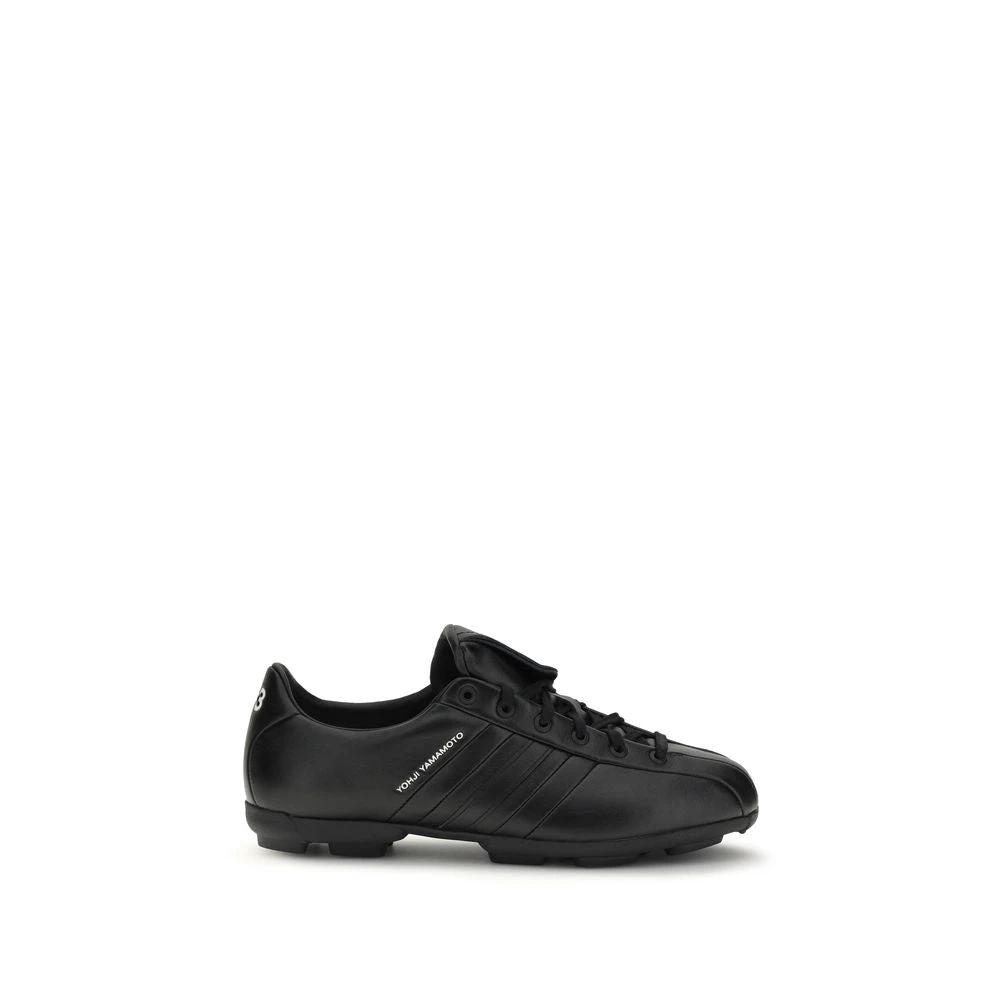 Y-3 Sample Sale Y-3 Black Calf Leather Bos Taurus Athletic Sneakers - | Designer outlet
