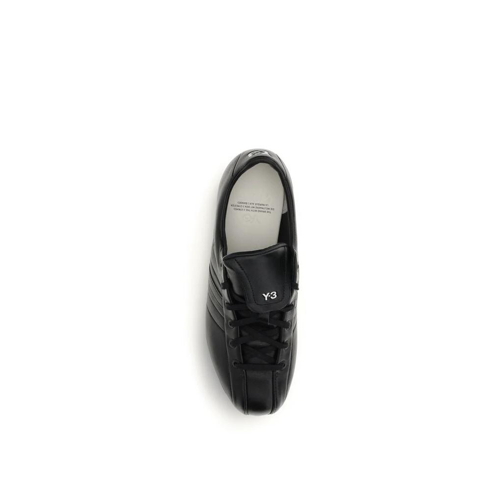 Y-3 Sample Sale Y-3 Black Calf Leather Bos Taurus Athletic Sneakers - | Designer outlet