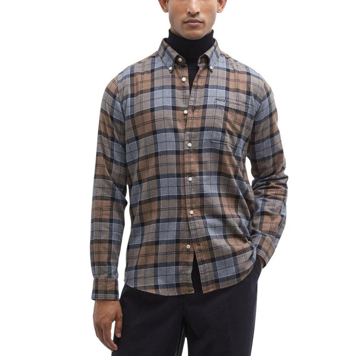 Barbour Sample Sale Barbour Beige Cotton Pattern Shirt - | Designer outlet