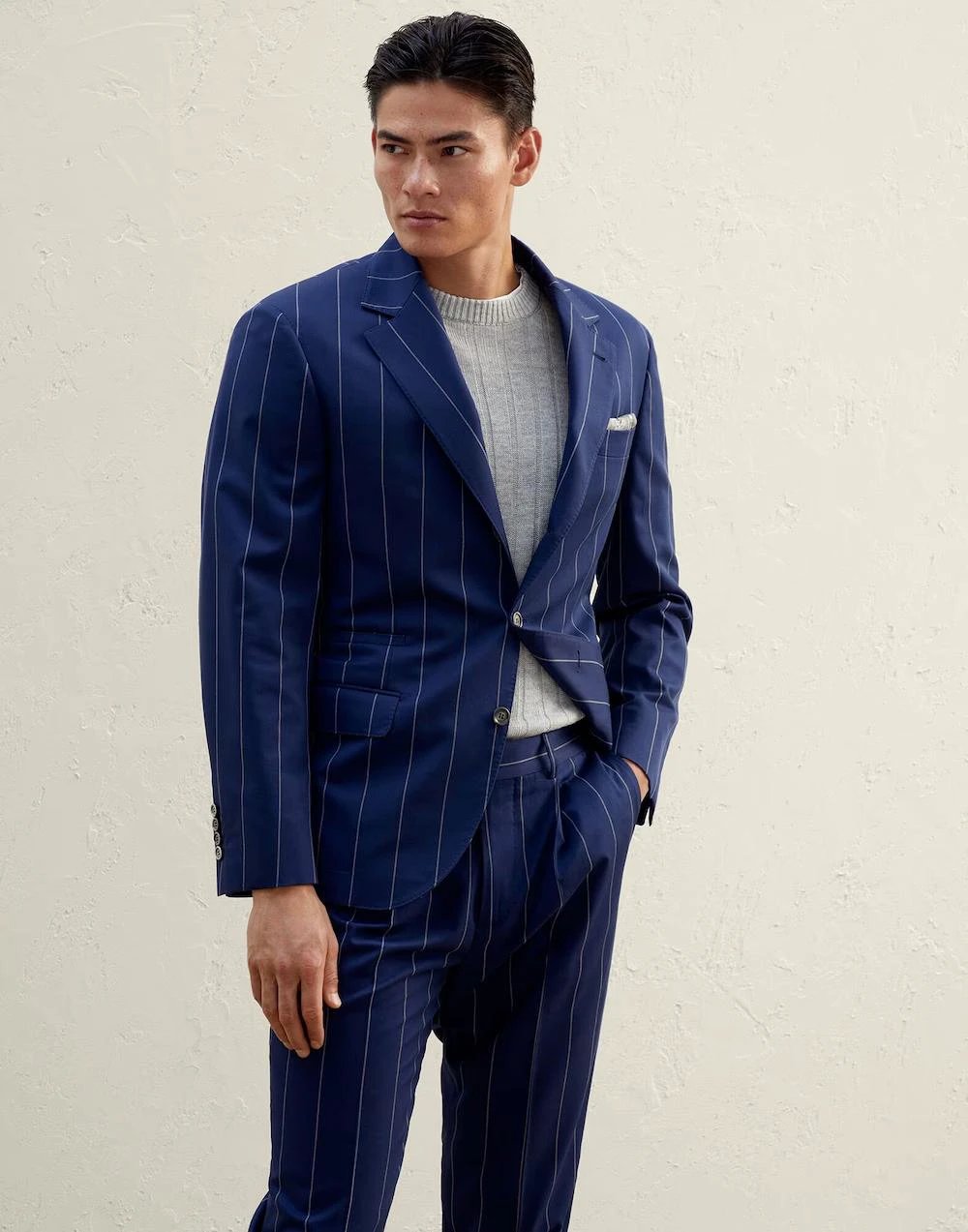 Brunello Cucinelli Sample Sale Brunello Cucinelli Bicolor Wool Blazer - | Designer outlet