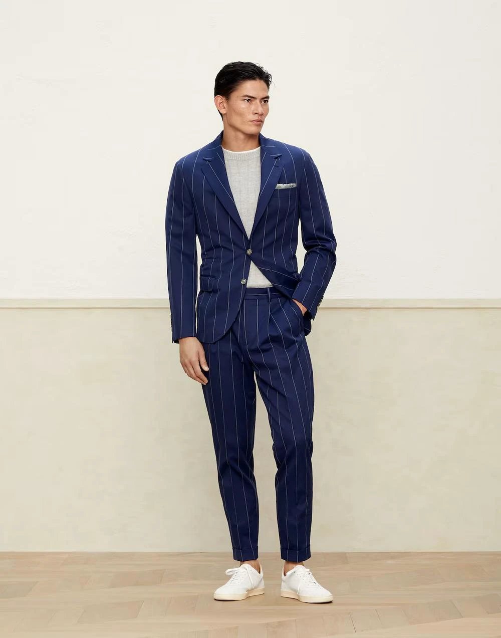 Brunello Cucinelli Sample Sale Brunello Cucinelli Bicolor Wool Blazer - | Designer outlet