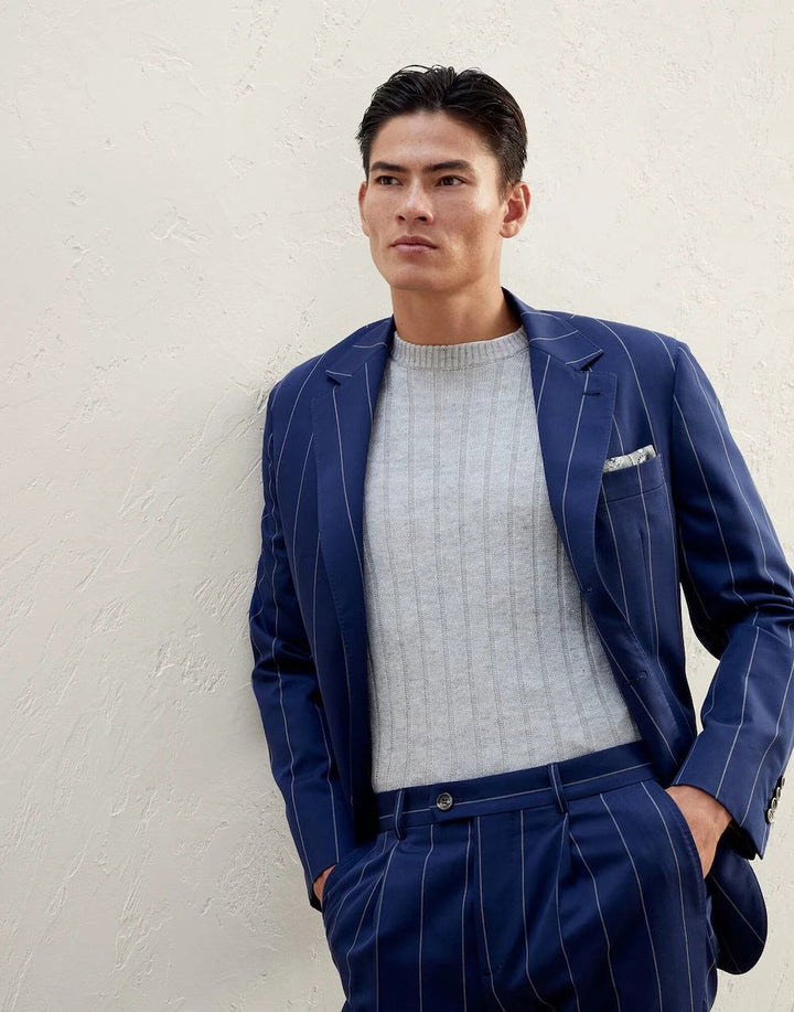 Brunello Cucinelli Sample Sale Brunello Cucinelli Bicolor Wool Blazer - | Designer outlet