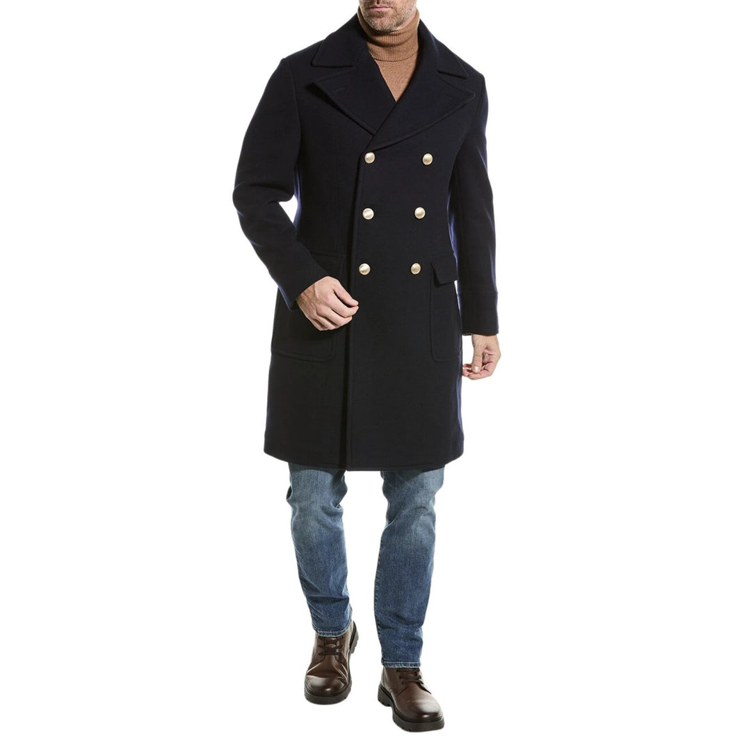 Brunello Cucinelli Sample Sale Brunello Cucinelli Blue Wool Coat - | Designer outlet