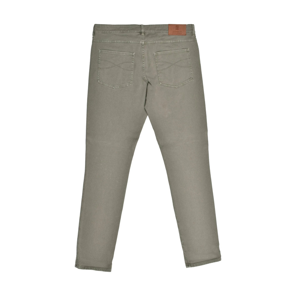 Brunello Cucinelli Sample Sale Brunello Cucinelli Army Cotton Slim Fit Jeans - | Designer outlet