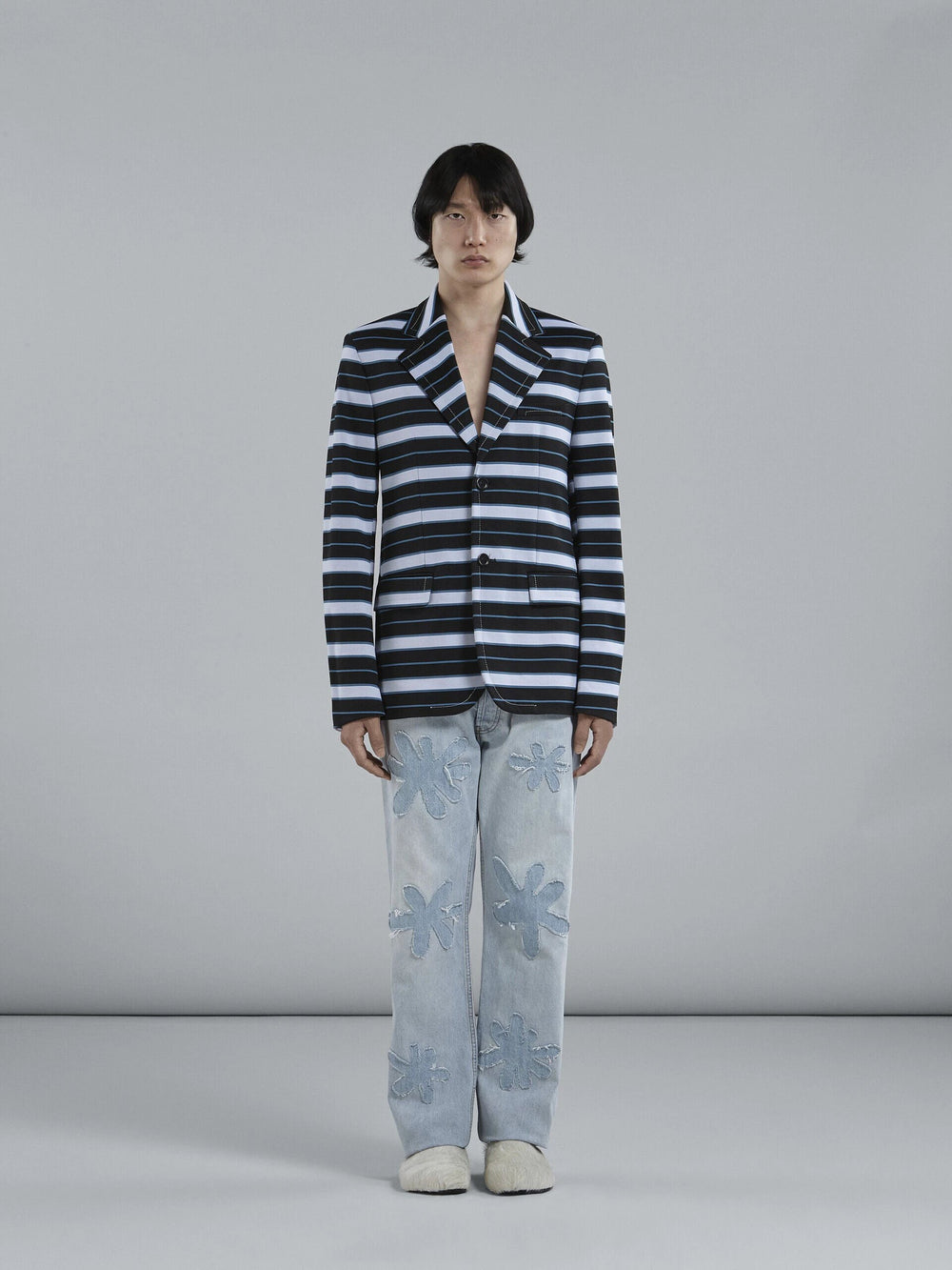 Marni Sample Sale Marni Black Fibres Blazer - | Designer outlet