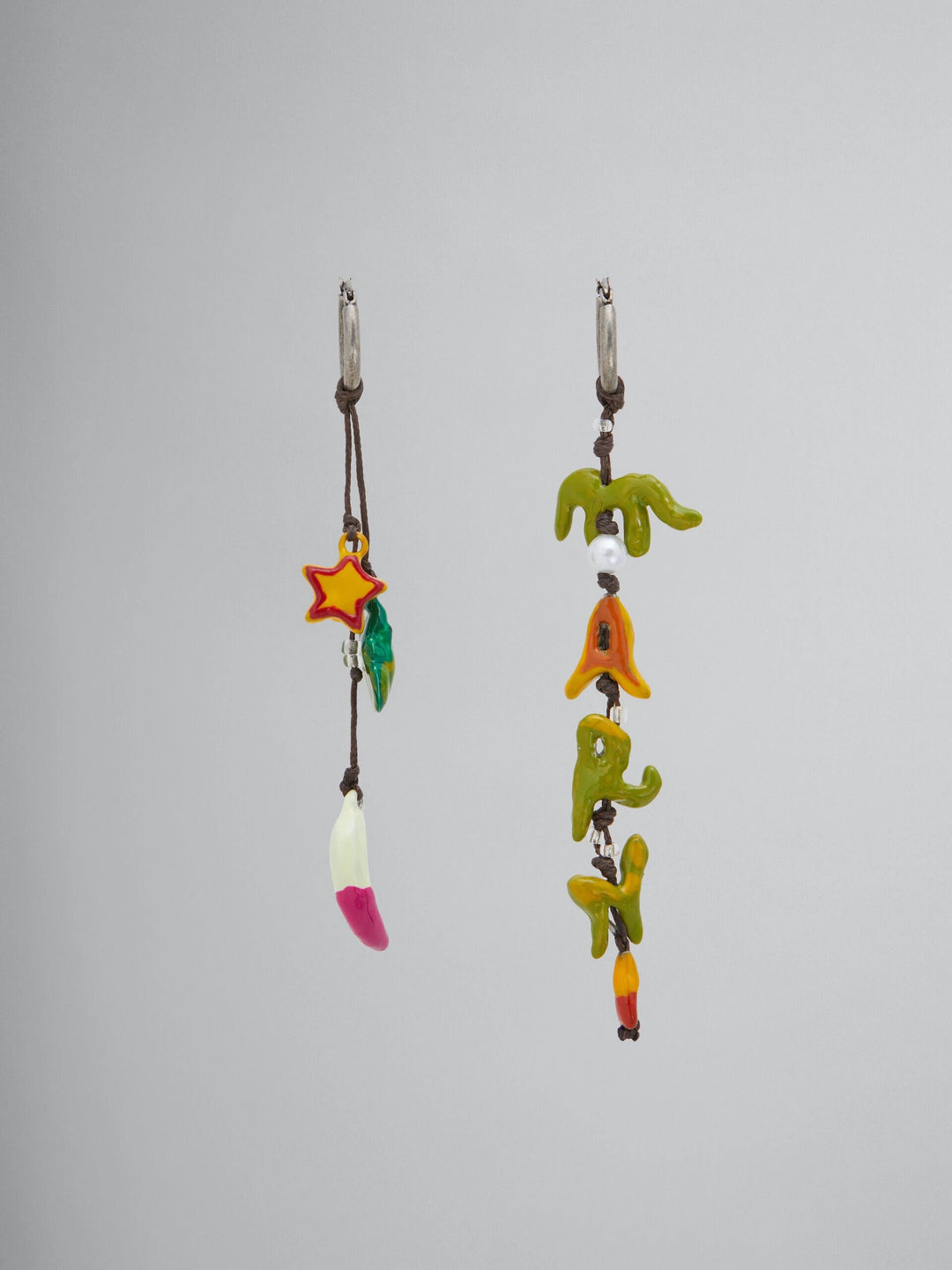 Marni Sample Sale Marni Multicolor Fibres Earrings - | Designer outlet