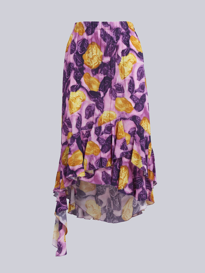 Marni Sample Sale Marni Purple Fibres Long Skirt - | Designer outlet