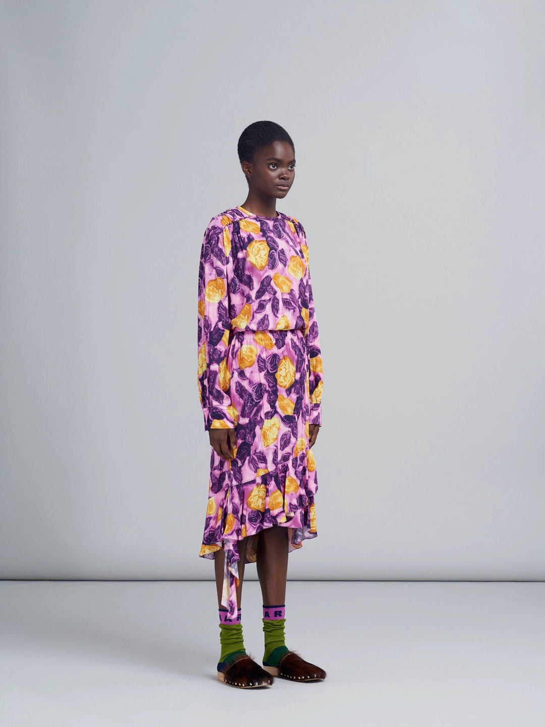 Marni Sample Sale Marni Purple Fibres Long Skirt - | Designer outlet