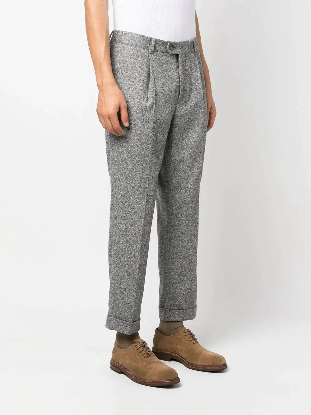 Brunello Cucinelli Sample Sale Brunello Cucinelli Gray Fibres Casual Pants - | Designer outlet