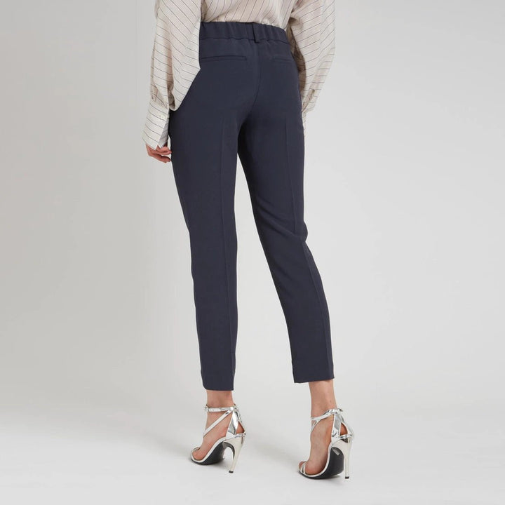 Brunello Cucinelli Blue Acetate Casual Pants