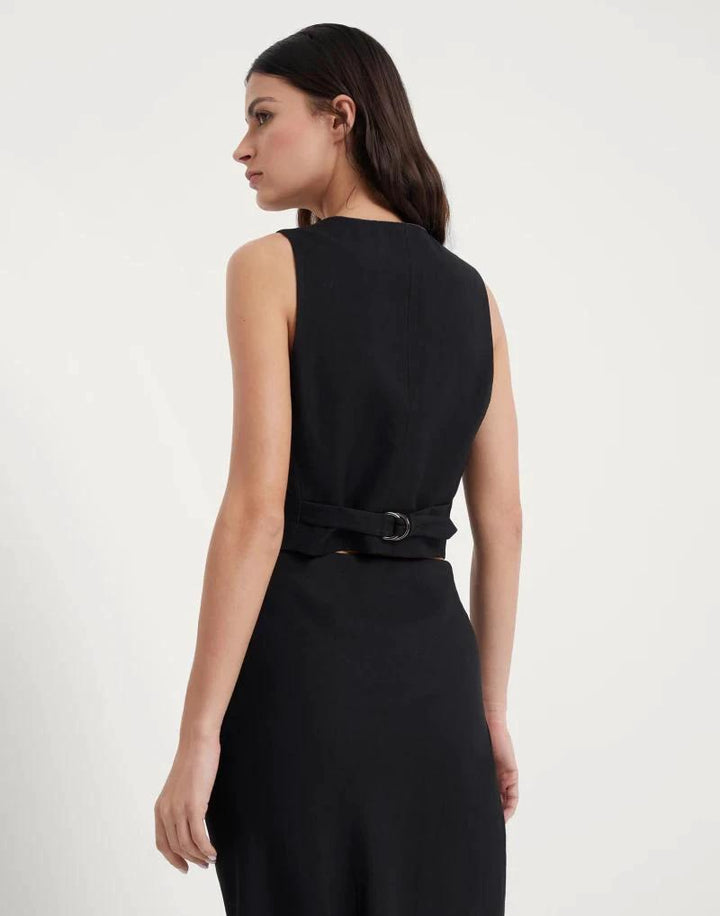 Brunello Cucinelli Sample Sale Brunello Cucinelli Black Viscose Sleveless Jacket - | Designer outlet