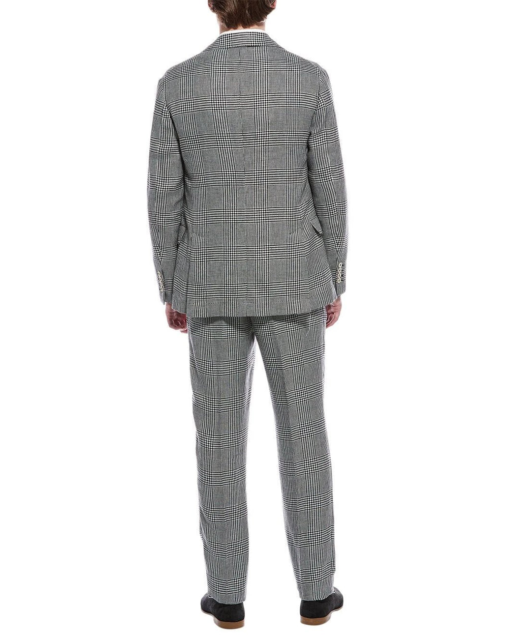 Brunello Cucinelli Sample Sale Brunello Cucinelli Black Linen Two-Piece Suit - | Designer outlet