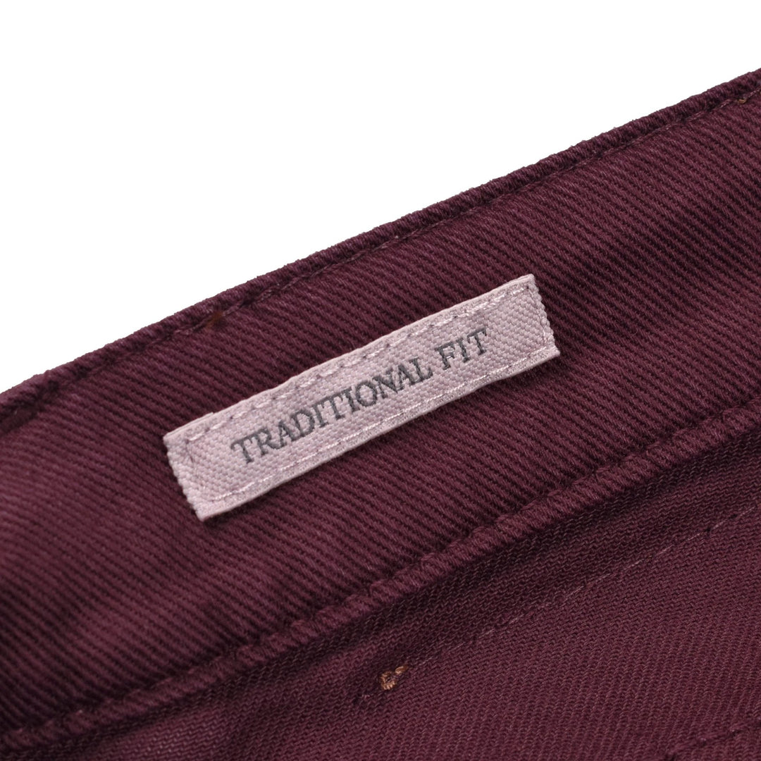 Brunello Cucinelli Sample Sale Brunello Cucinelli Burgundy Cotton Pants - | Designer outlet