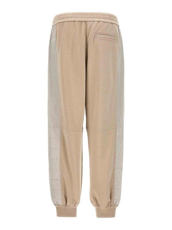 Brunello Cucinelli Bicolor Cotton Athletic Pants