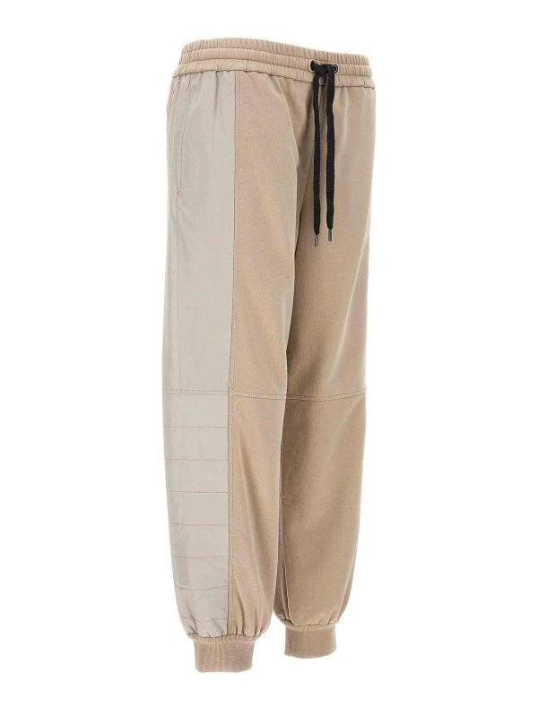 Brunello Cucinelli Bicolor Cotton Athletic Pants