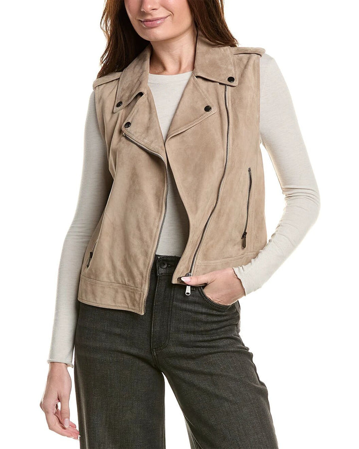 Brunello Cucinelli Sample Sale Brunello Cucinelli Beige Leather Jacket - | Designer outlet