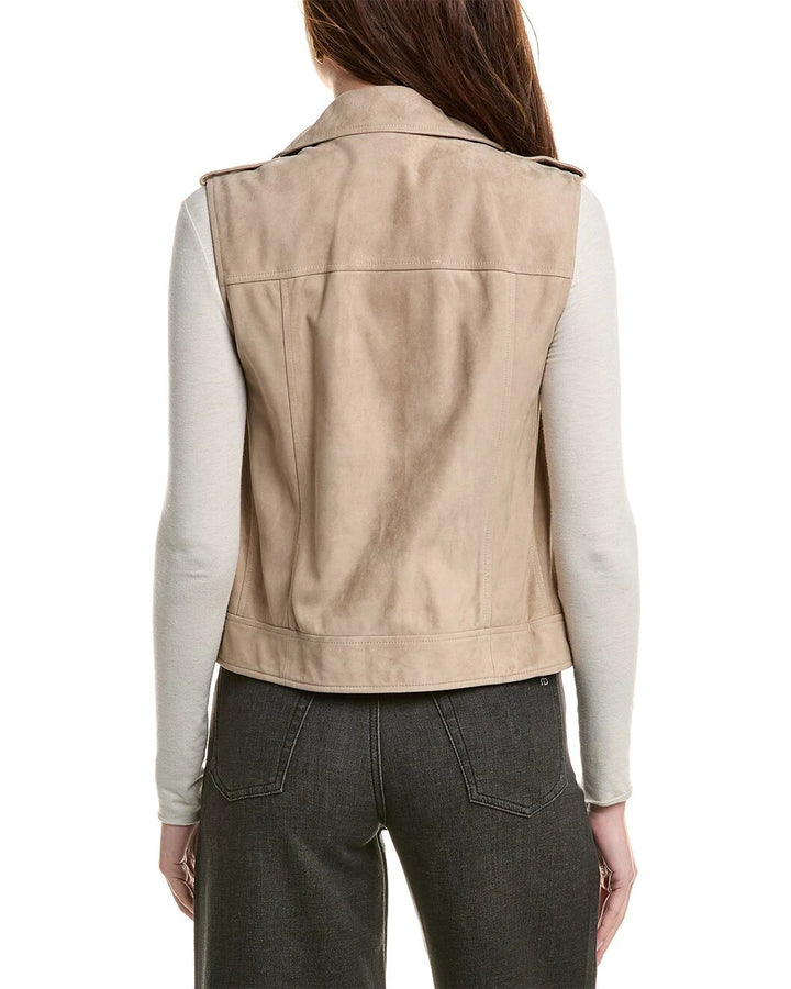 Brunello Cucinelli Sample Sale Brunello Cucinelli Beige Leather Jacket - | Designer outlet