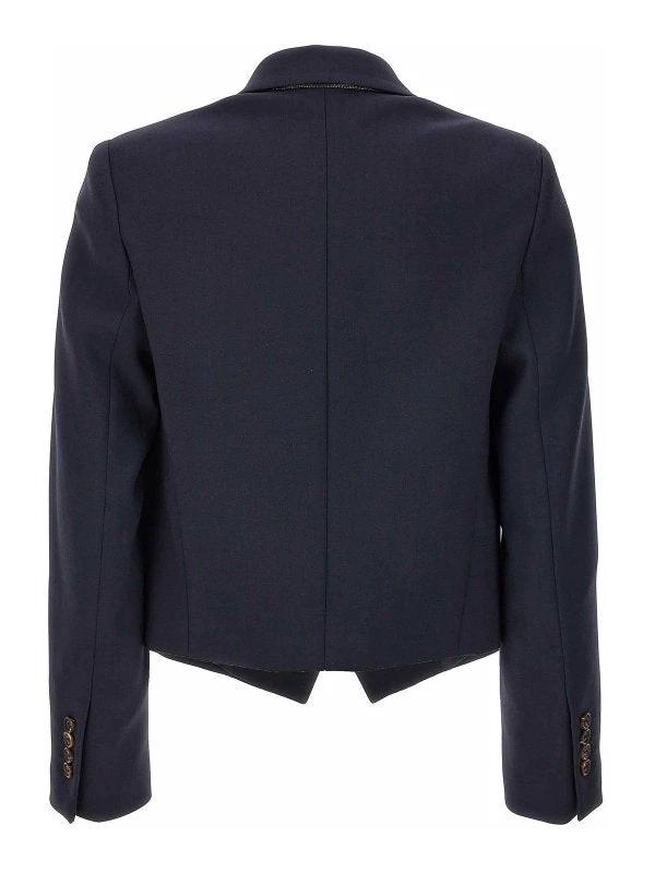 Brunello Cucinelli Sample Sale Brunello Cucinelli Blue Wool Jackets And Coat - | Designer outlet