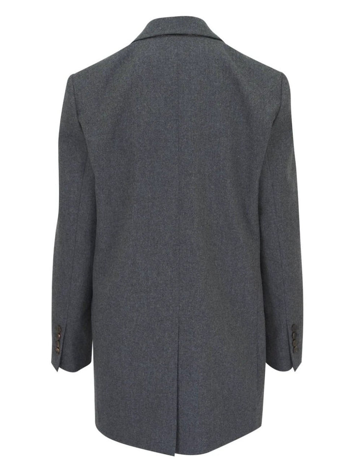 Brunello Cucinelli Sample Sale Brunello Cucinelli Gray Wool Coat - | Designer outlet
