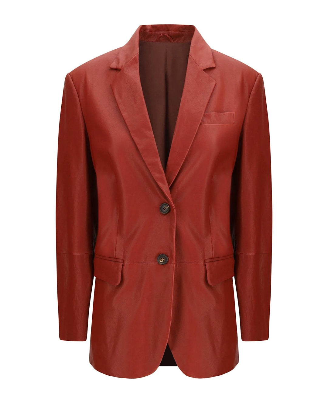 Brunello Cucinelli Sample Sale Brunello Cucinelli Red Leather Jacket - | Designer outlet
